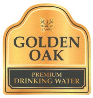 GOLDEN OAK PREMIUM DRINKING WATER (and logo) trademark logo