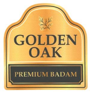 GOLDEN OAK PREMIUM BADAM (and logo) trademark logo