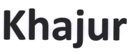 KHAJUR (and logo) trademark logo
