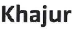 KHAJUR (and logo) trademark logo