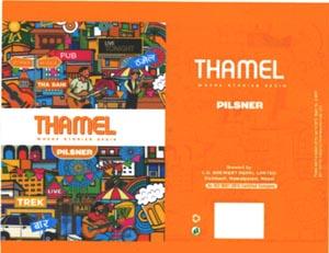 THAMEL PILSNER (and logo) trademark logo