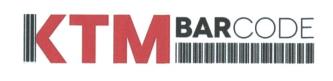 KTM BARCODE (and logo) trademark logo