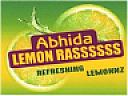ABHIDA LEMON RASSSSSS (and logo) trademark logo