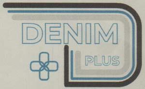 DENIM PLUS (and logo) trademark logo