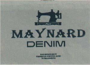 MAYNARD DENIM (and logo) trademark logo