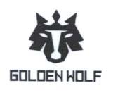 GOLDEN WOLF (and logo) trademark logo