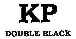 KP DOUBLE BLACK (and logo) trademark logo