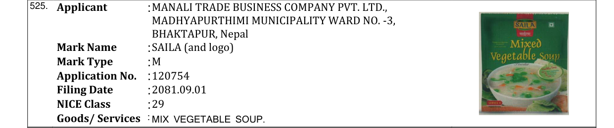 Original bulletin entry for SAILA (and logo)