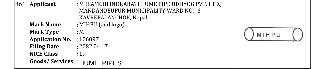 Original bulletin entry for MIHPU (and logo)