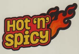 HOT 'n' Spicy (and logo) trademark logo