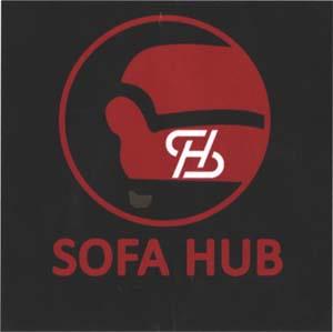 SH SOFA HUB (and logo) trademark logo