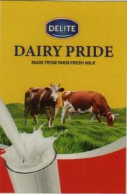 DELITE DAIRY PRIDE (and logo) trademark logo