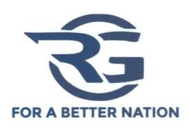 RG (and logo) trademark logo