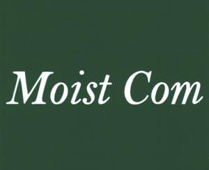 MOIST COM (and logo) trademark logo