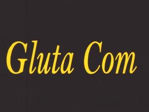 GLUTA COM (and logo) trademark logo