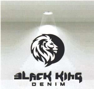 BLACK KING DENIM (and logo) trademark logo