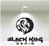 BLACK KING DENIM (and logo) trademark logo