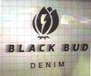 BLACK BUD DENIM (and logo) trademark logo