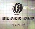 BLACK BUD DENIM (and logo) trademark logo
