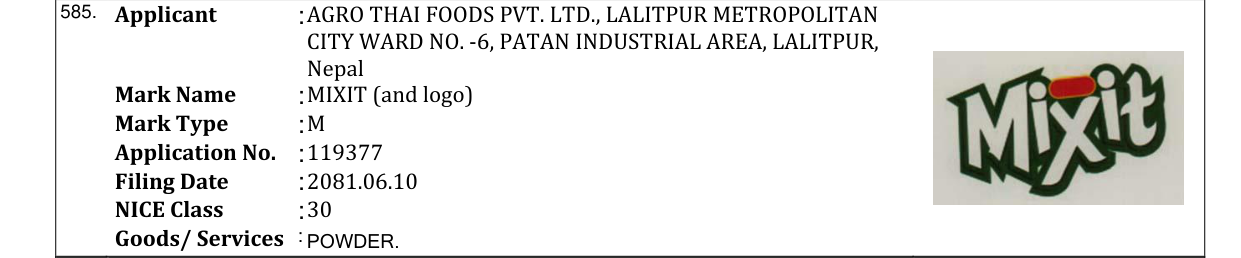 Original bulletin entry for MIXIT (and logo)