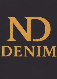 ND DENIM (and logo) trademark logo