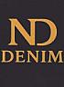 ND DENIM (and logo) trademark logo