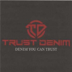 TRUST DENIM (and logo) trademark logo