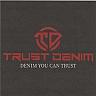 TRUST DENIM (and logo) trademark logo