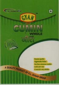 GYAN CUMIN WHOLE (and logo) trademark logo