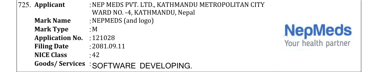 Original bulletin entry for NEPMEDS (and logo)