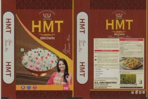 HMT BROWN (and logo) trademark logo