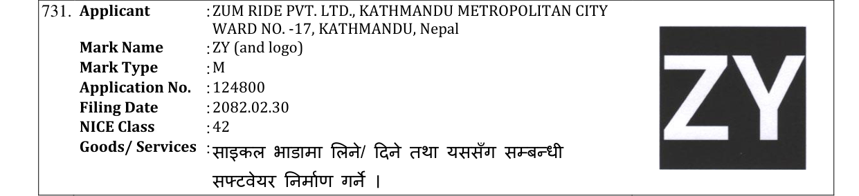 Original bulletin entry for ZY (and logo)