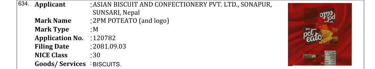 Original bulletin entry for 2PM POTEATO (and logo)