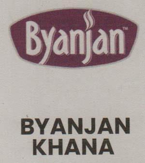 BYANJAN KHANA (and logo) trademark logo