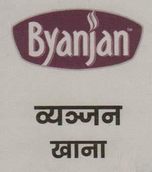 BYANJAN KHANA (and logo) trademark logo