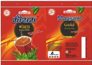 MAUSAM GOLD (and logo) trademark logo
