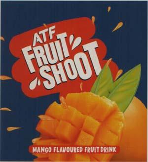 ATF FRUIT SHOOT MANGO FLAVOURED FRUIT DRINK (and logo) trademark logo