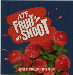 ATF FRUIT SHOOT APPLE FLAVOURED FRUIT DRINK (and logo) trademark logo