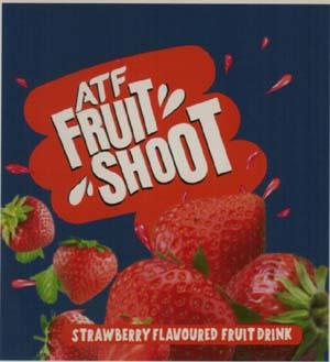 ATF FRUIT SHOOT STRAWBERRY FLAVOURED FRUIT DRINK (and logo) trademark logo