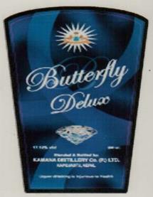 BUTTERFLY DELUX (and logo) trademark logo