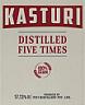 KASTURI DISTILLED FIVE TIMES (and logo) trademark logo