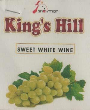 KING'S HILL PREMIUM SWEET WHITE WINE (and logo) trademark logo