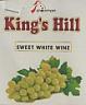 KING'S HILL PREMIUM SWEET WHITE WINE (and logo) trademark logo