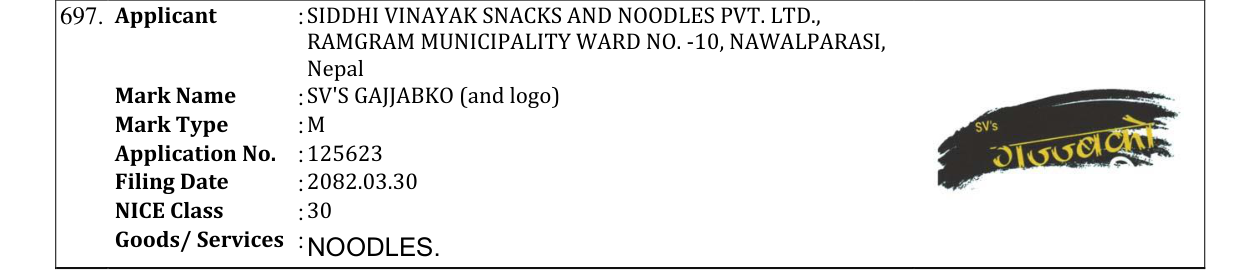 Original bulletin entry for SV'S GAJJABKO (and logo)