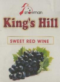 KING'S HILL PREMIUM SWEET RED WINE (and logo) trademark logo