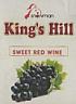 KING'S HILL PREMIUM SWEET RED WINE (and logo) trademark logo