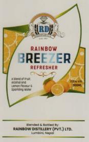 RAINBOW BREEZER REFRESHER (and logo) trademark logo