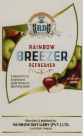 RAINBOW BREEZER REFRESHER (and logo) trademark logo