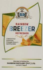 RAINBOW BREEZER REFRESHER (and logo) trademark logo