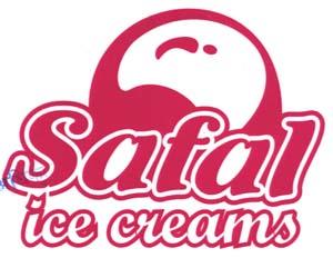 SAFAL ICE CREAMS (and logo) trademark logo
